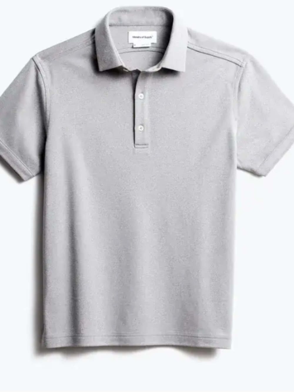 Ministry of Supply Light Gray Apollo Performance Polo Shirt in size xxxlg
